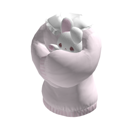 Holdable Bunny Hugging Sweater | Pink