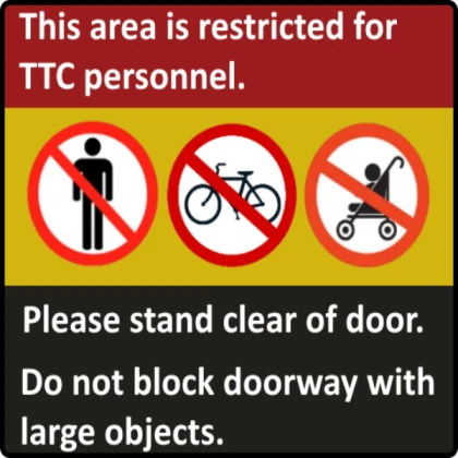 TTC T1 Door Sticker