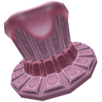 Melted Ruby Chocolate Top Hat
