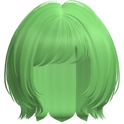 Messy Layered Hime Bob (Green) Roblox item