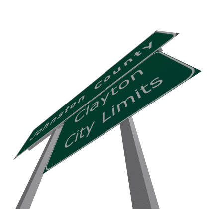 NC County Welcome Sign w/ City Limits Sign