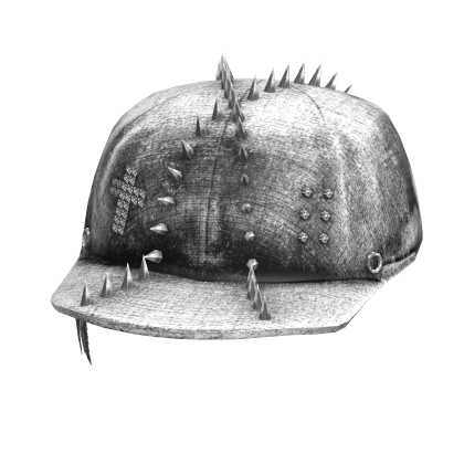 White Spiked Emo Cap Roblox item
