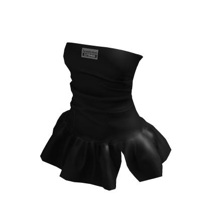 ☆ black syaa ruffle mini dress