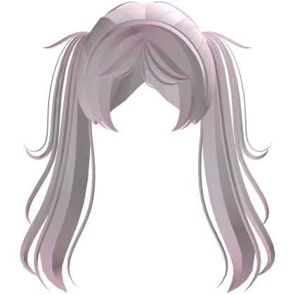  ♡ long pretty anime twintails : pink  Roblox item