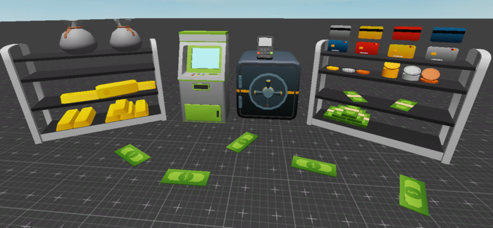 Stylized Bank Heist Props Asset Pack preview 1