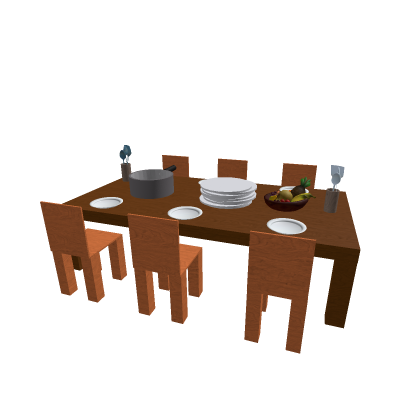 Kitchen Table With Decoration
