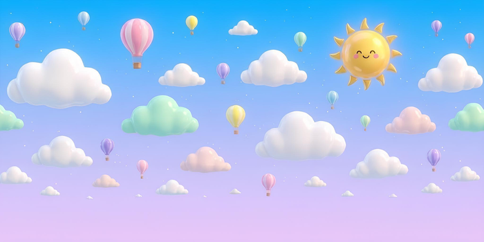 kids room sky wallpaper preview 1