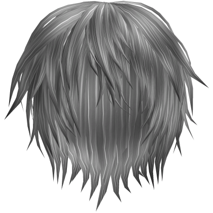 Silver Long Unkept Vkei Emo Hair 28.