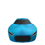 Blue sports car