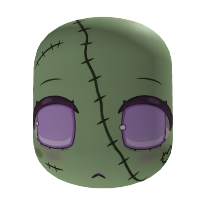 cute zombie kawaii halloween face