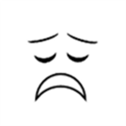 Sad Face Roblox decal