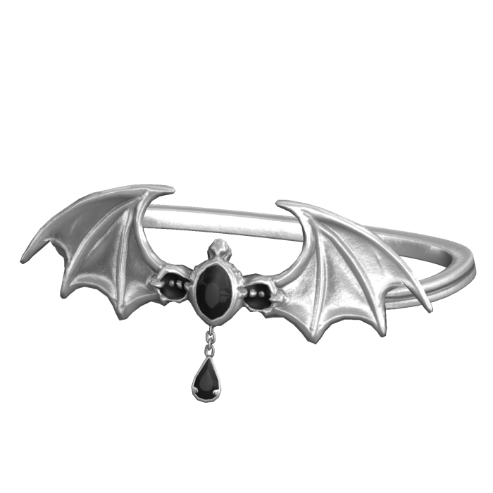 Silver Batwing Arm Bracelet (R)