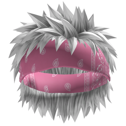 White Warrior Cut Hair W/Bandanna Neymar Roblox item