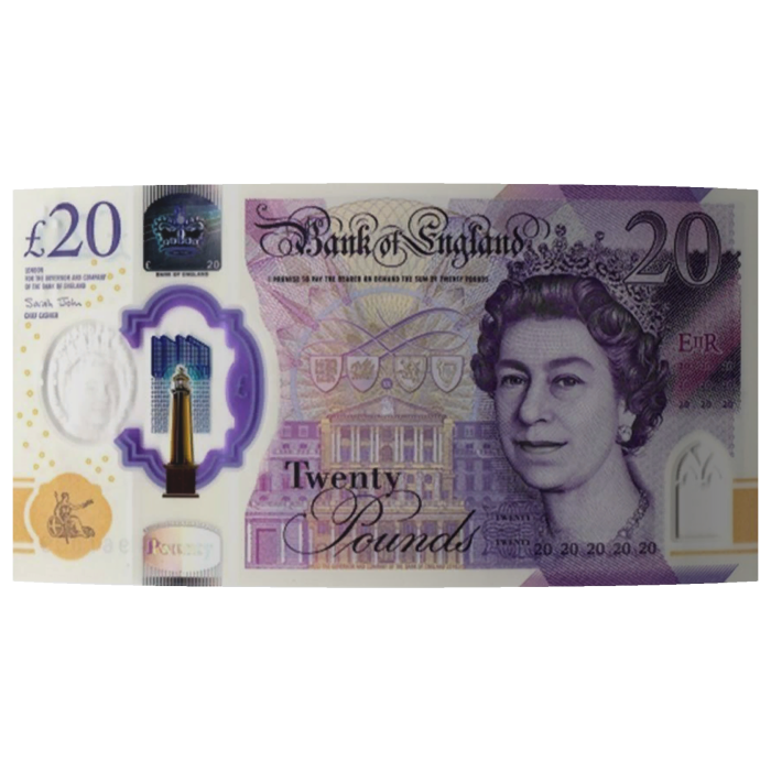£20 Pound Cash Money Eye Cover