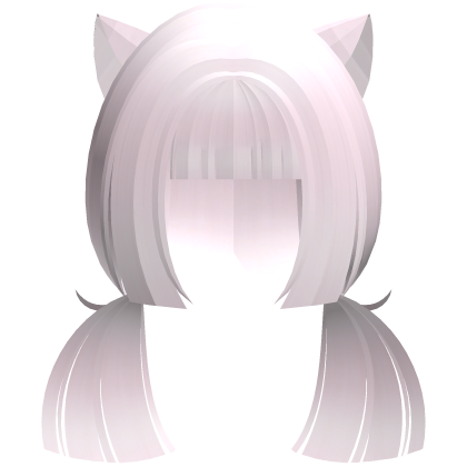 pastel pink cutecore neko girl low hime pigtails