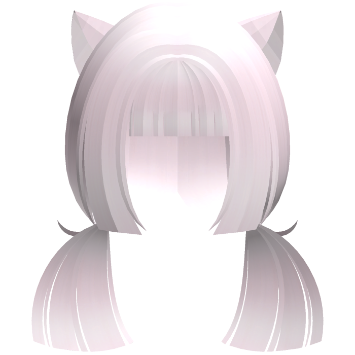 pastel pink cutecore neko girl low hime pigtails