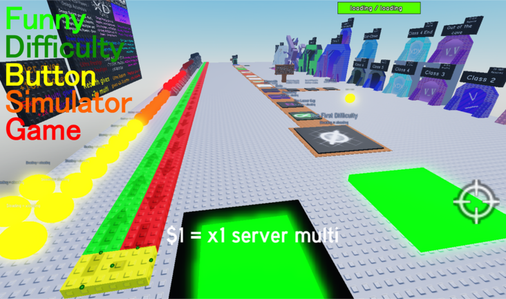 Funny Difficulty Button Simulator Game screenshot 1