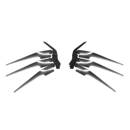 [Glowing] White Mech Wings Roblox item
