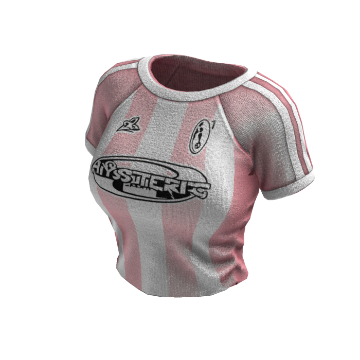 Striped Sporty Tee (Pink White)