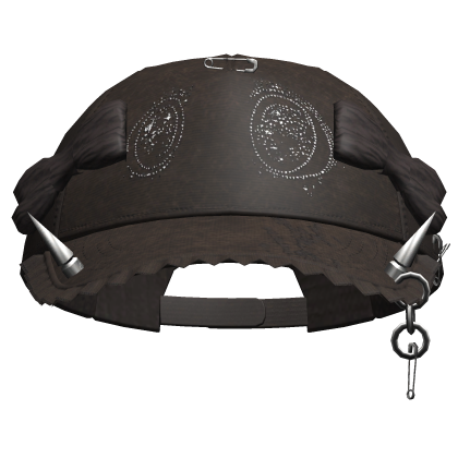 Grunge Anime Eyes Cap (Brown)