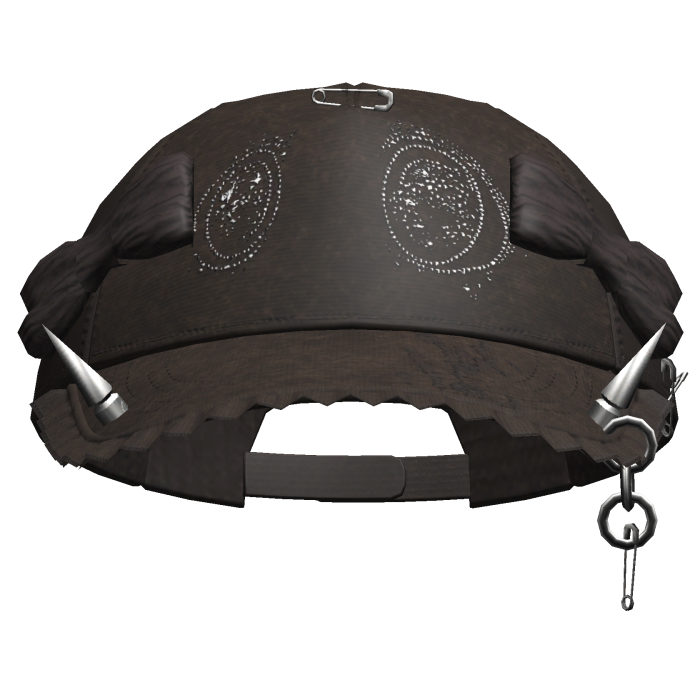 Grunge Anime Eyes Cap (Brown)