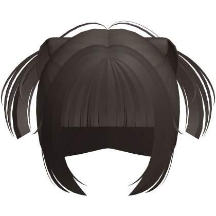 🐾Cute Neko Small High Pigtails in Dark Brown Roblox item