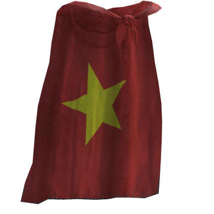 Vietnam Flag Cape