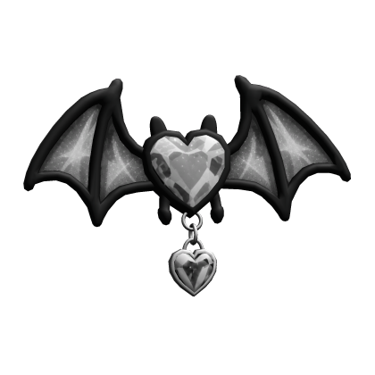 ♡ Black & White Bat Hair Clip