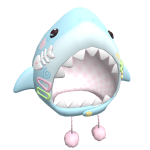 ♡ cutesy pastel shark teeth hoodie with pompoms