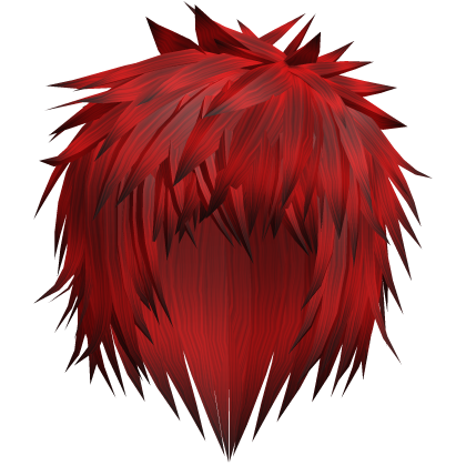 Red Gothic Emo Messy Hair