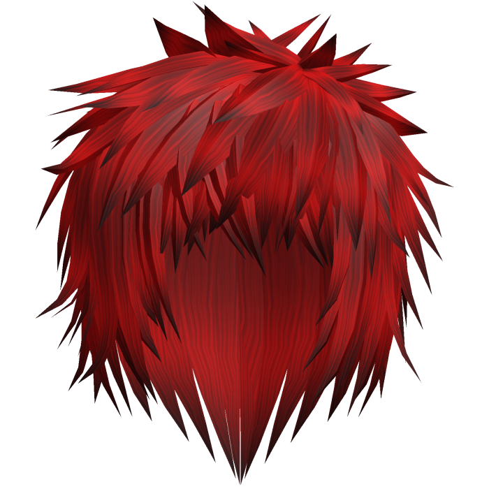 Red Gothic Emo Messy Hair
