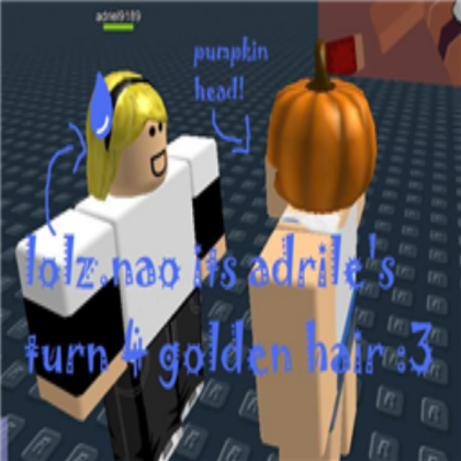 golden hair Roblox decal