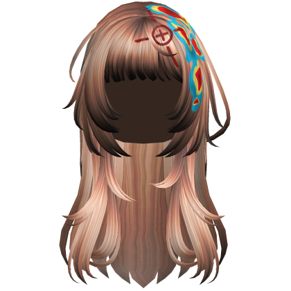 Blonde Heatwave Crosshair Punk Flowy Girl Hair