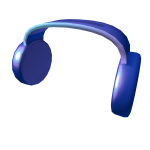 Midnight Blue Clockwork Headphones
