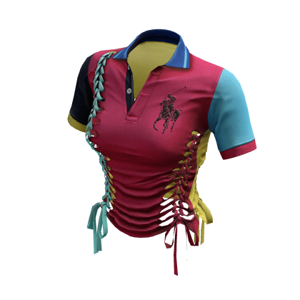 Braided Cutout Polo Shirt (Keef)