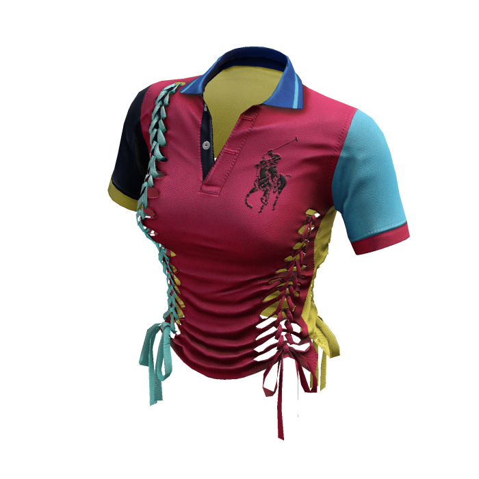 Braided Cutout Polo Shirt (Keef)