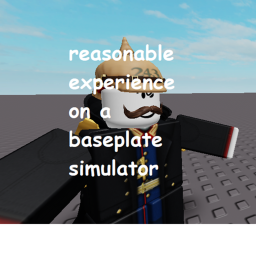 reasonable experience on a baseplate simulator