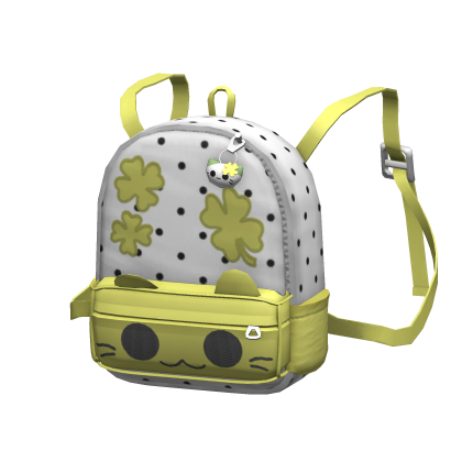 [NEW 🚨] Yellow Polka Dot Cat Backpack (1.0)