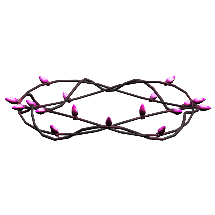 pink christmas lights crown