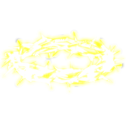 Animated Neon Glowing Thorn Crown - Gold Yellow