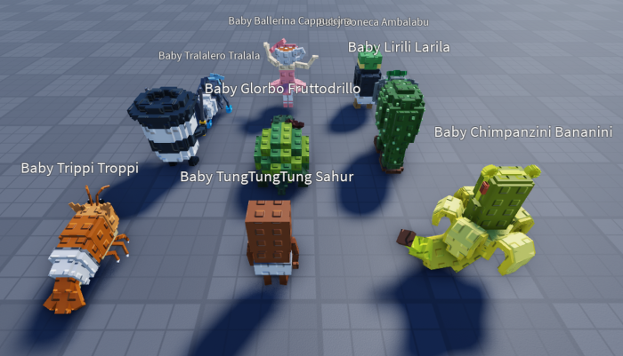 Baby Brainrots Collection (Rigged) preview 1