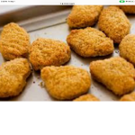Chicken nuggets are orange
