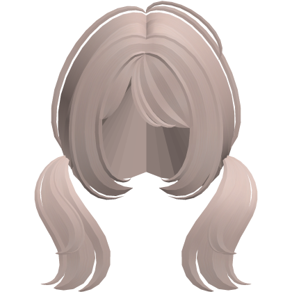 ♡⸝⸝ milk tea v2 baby doll swoopy pigtails in black