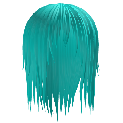 cyan wispy Spikey vampire vkei hair  Roblox item