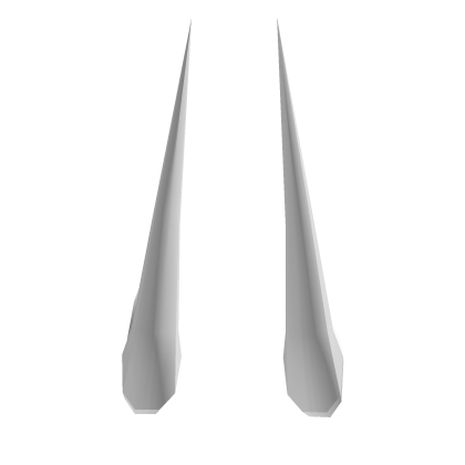 Front Straight horns (White)