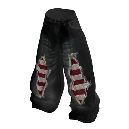 MOG - Black Denim Baggy Pants thumbnail