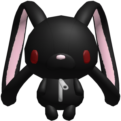 ♡ : (3.0) kawaii black emo bunny backpack