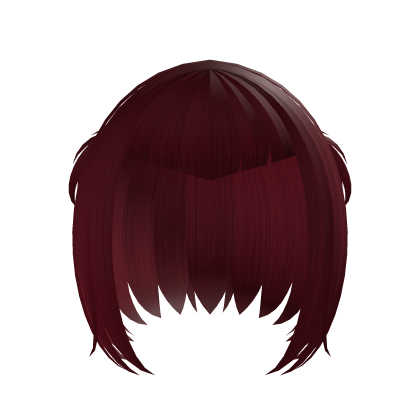 Red gothic vampire short bob with pigtails