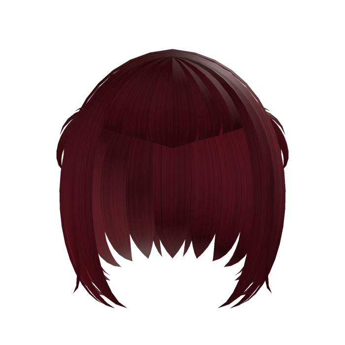 Red gothic vampire short bob with pigtails