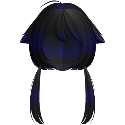 blue skunk dyed alternative jellyfish vkei hair Roblox item